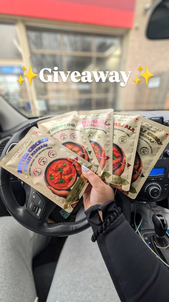 A handful of Trust Me Aunty curry mix pouches